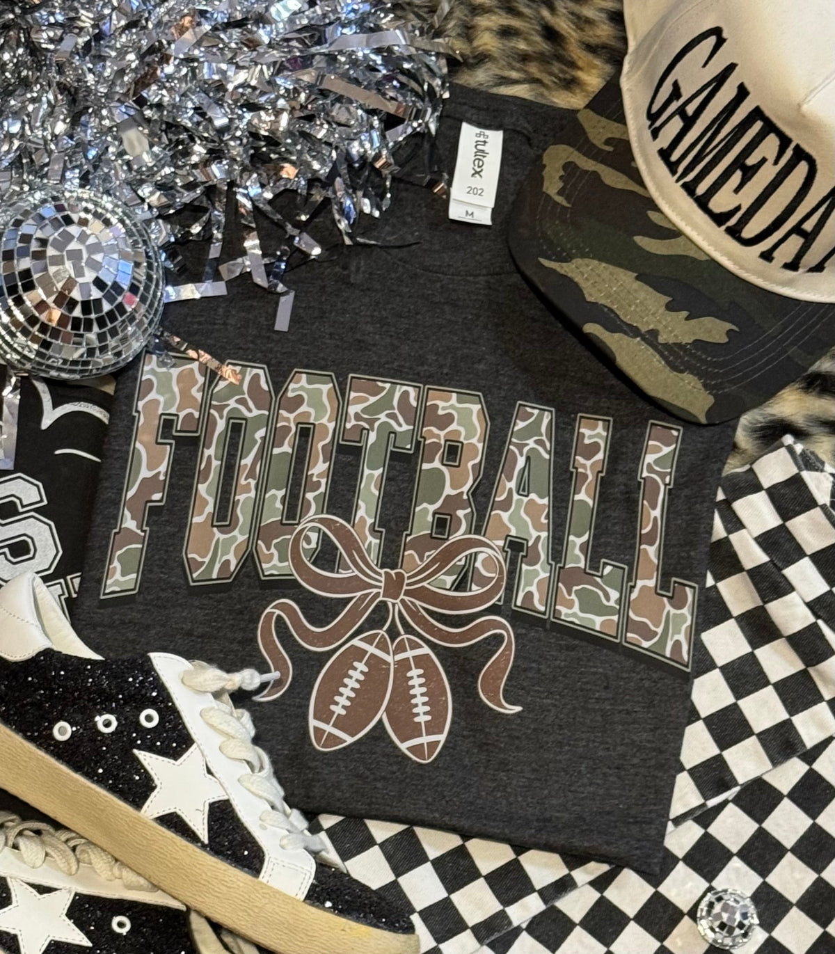 Football Camo Football Cherries Tee