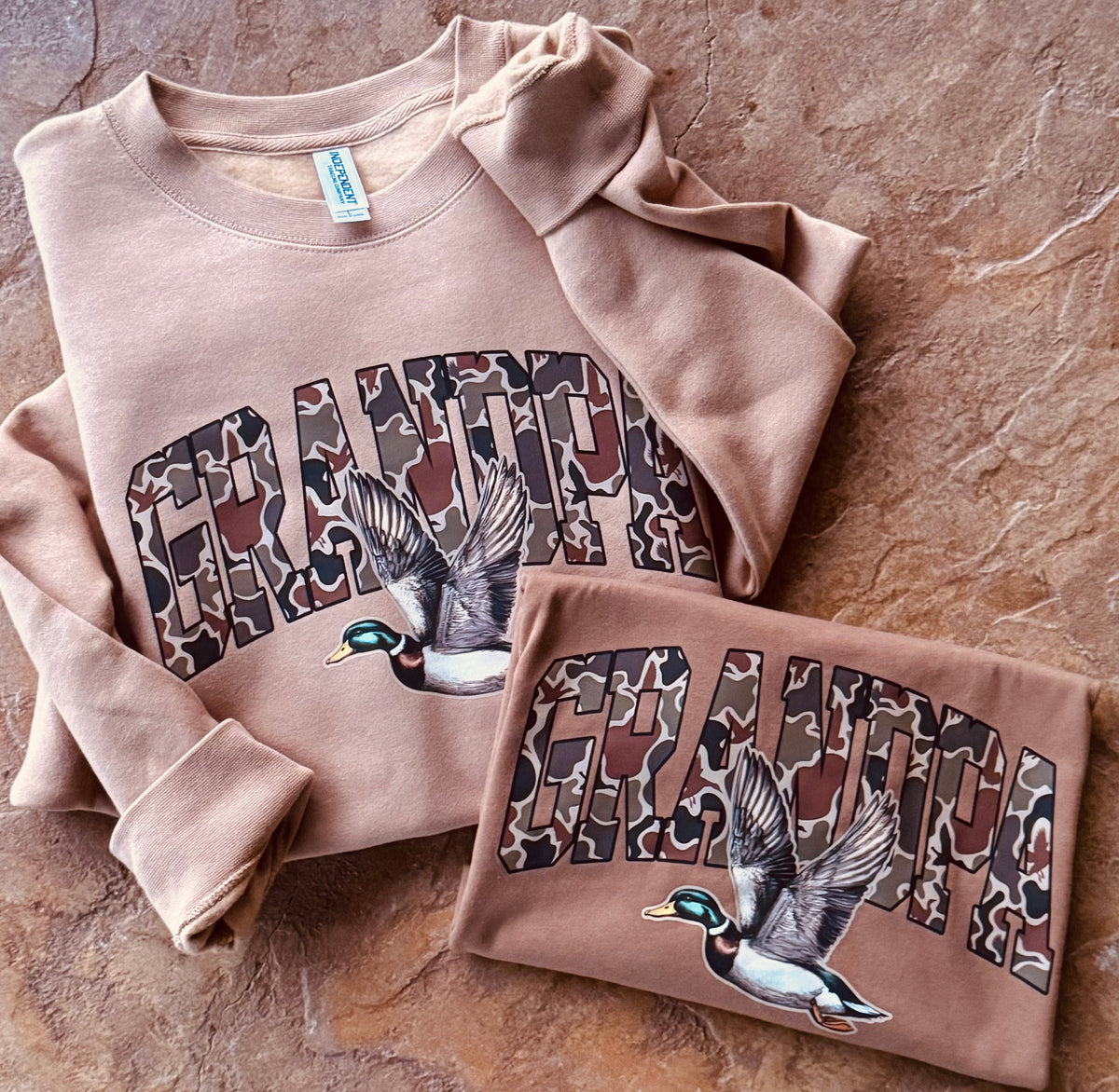 Grandpa Camo Duck Tee/Sweatshirt