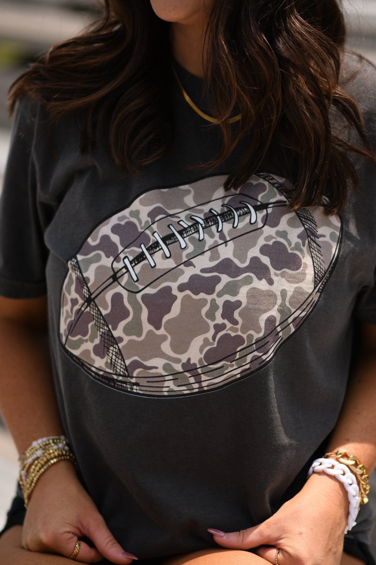 Camo Football Tee
