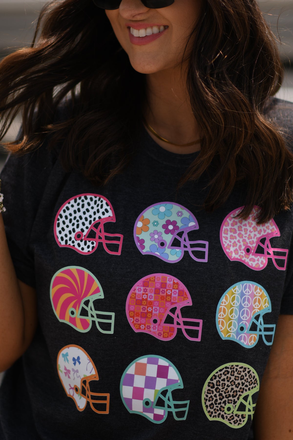 Neon Funky Helmets Tee