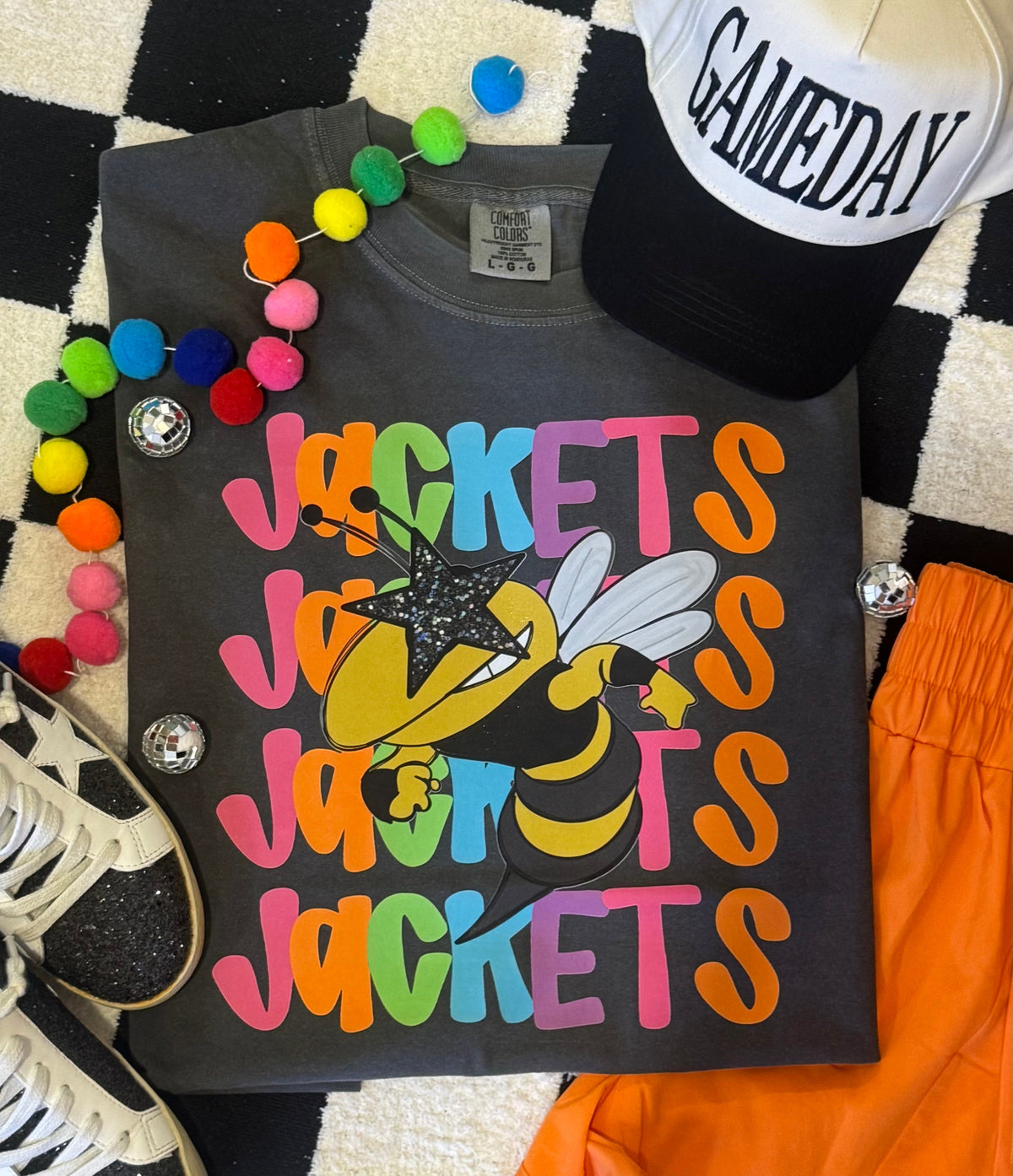 Jackets Neon Mascot Tee