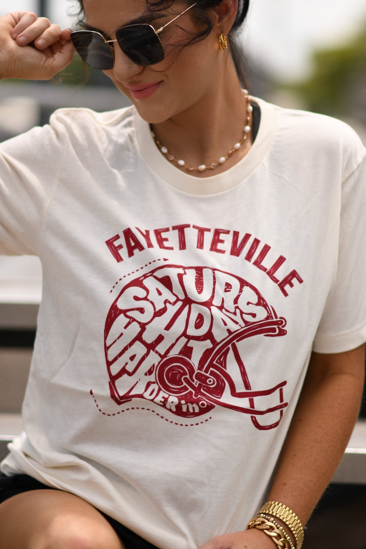 Saturdays Hit Harder In Fayetteville Tee