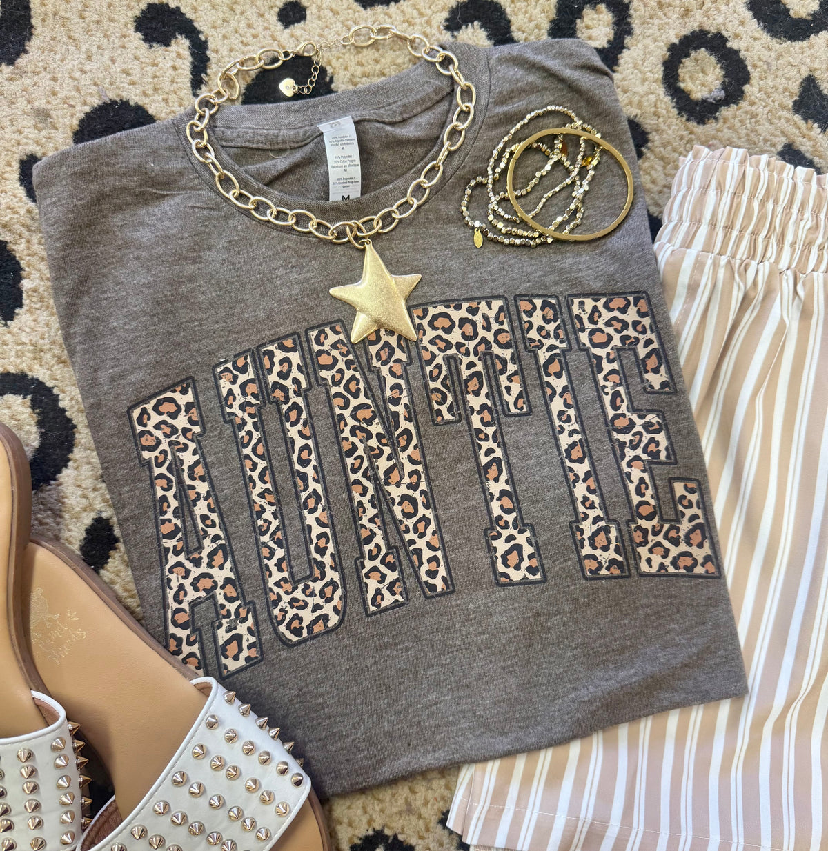 Auntie Leopard Tee