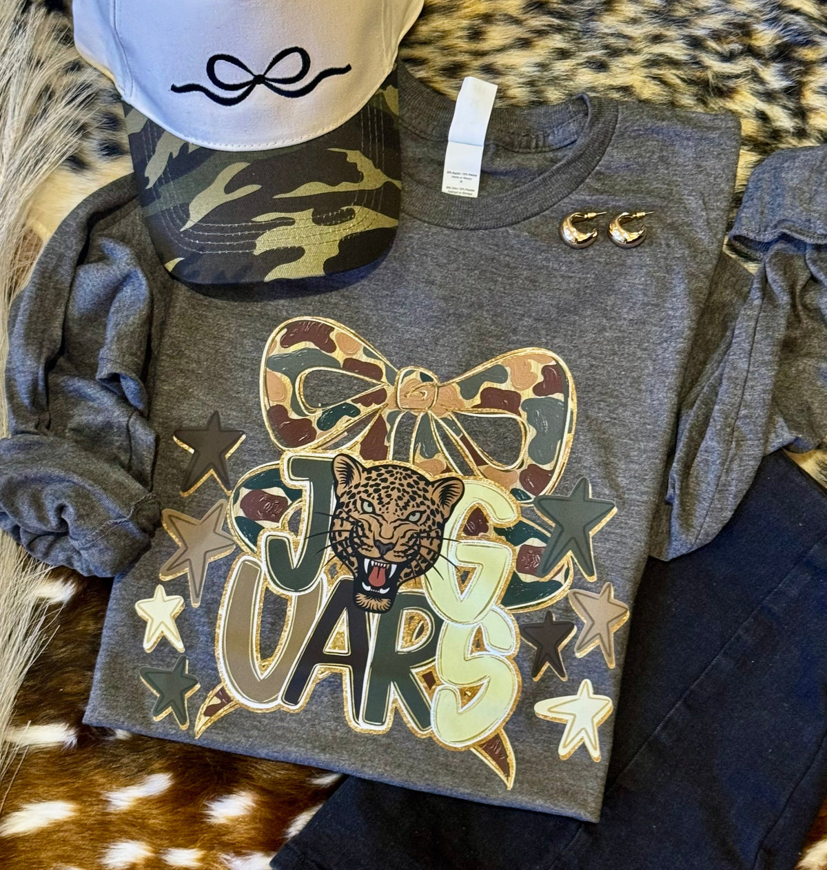 Jaguars Camo Bow Tee / Long Sleeve