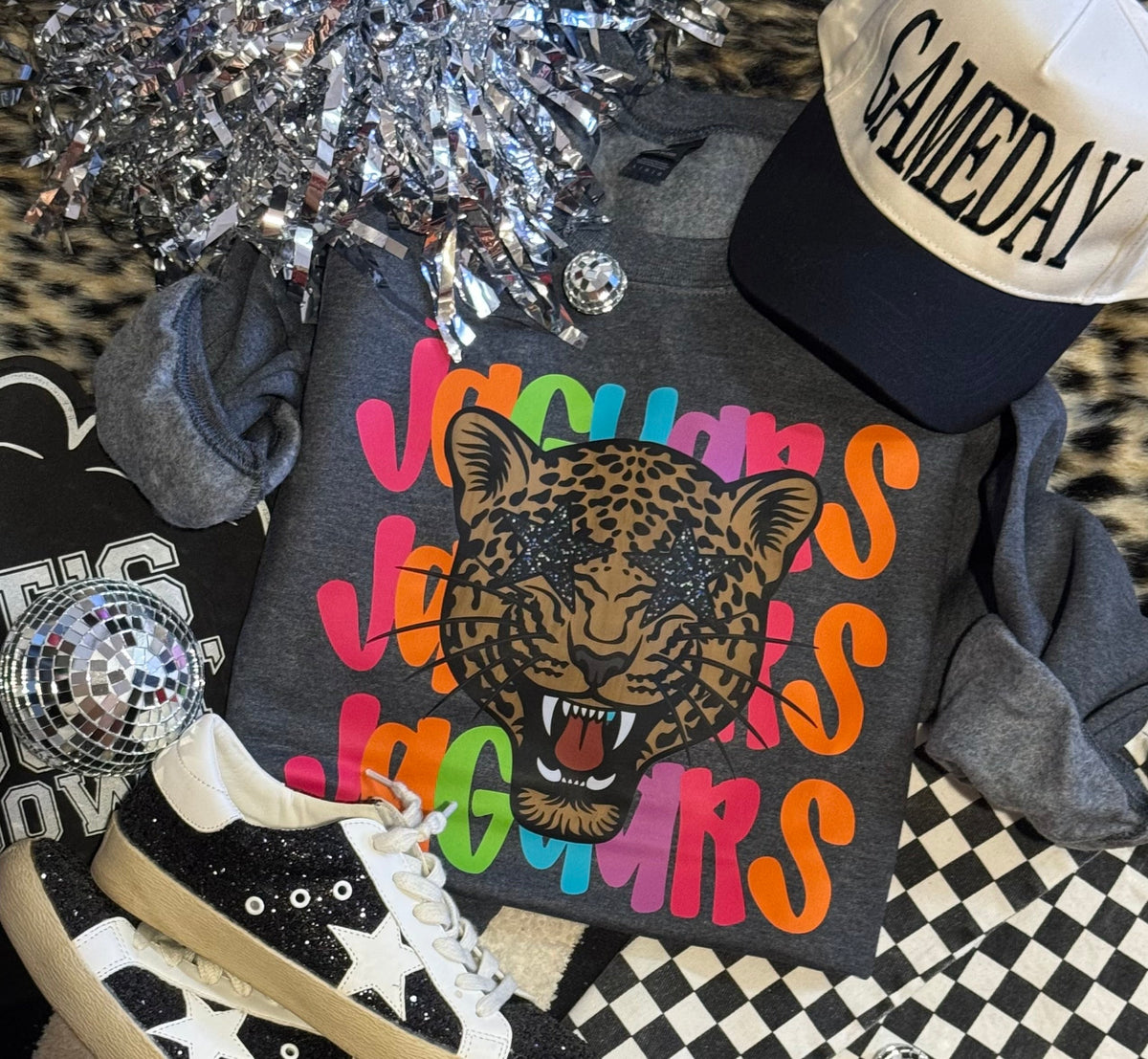 Jaguars Neon Mascot Sweatshirt