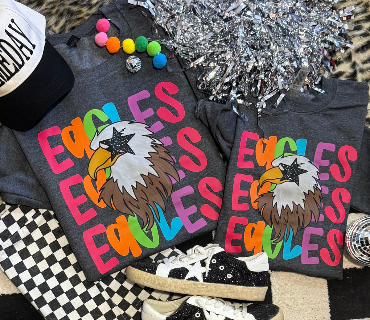 Eagles Neon Mascot Sweatshirt