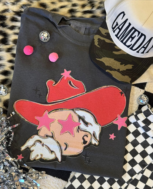 Rebels Pink Star Mascot Tee