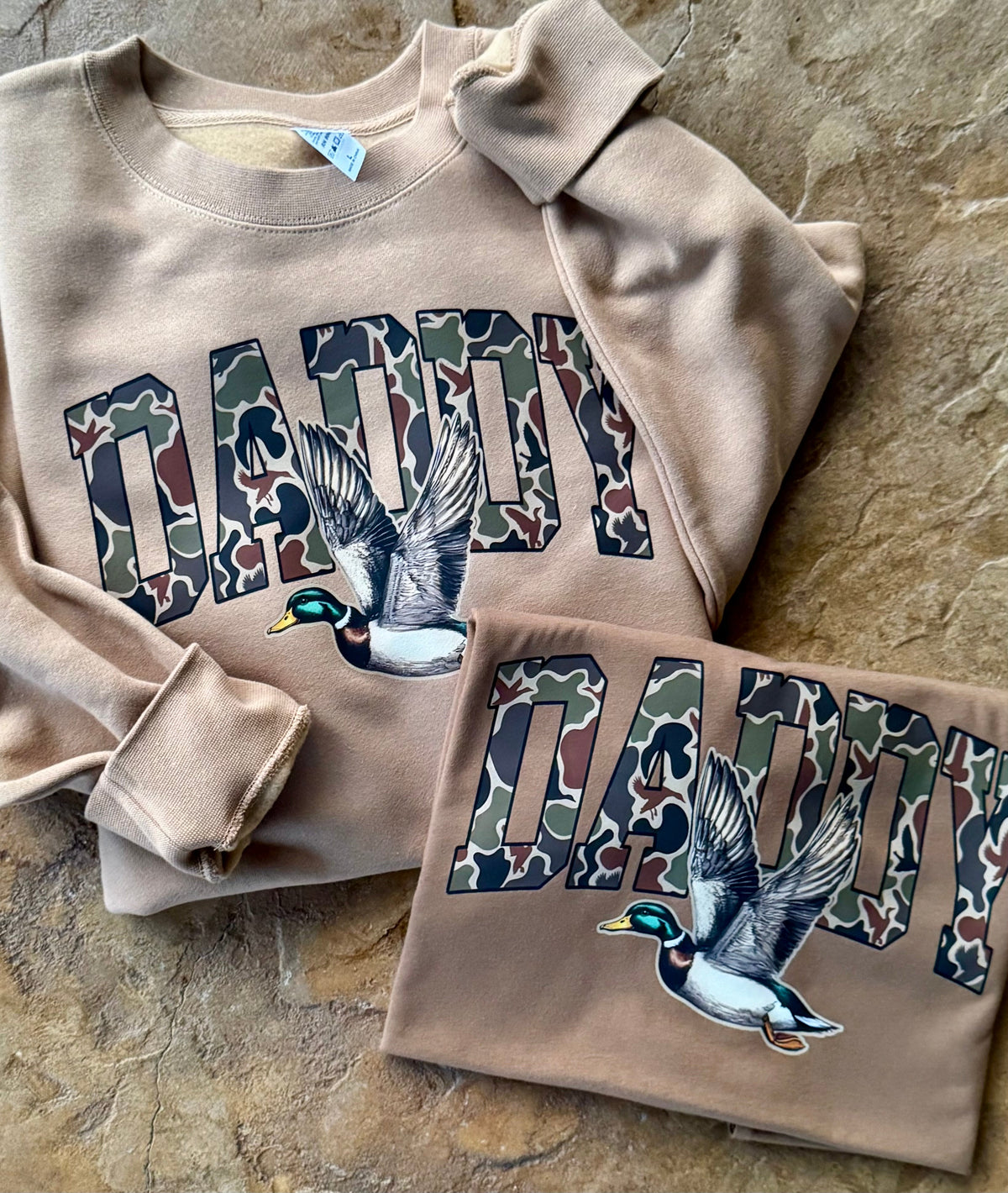 Daddy Camo Duck Tee/Sweatshirt