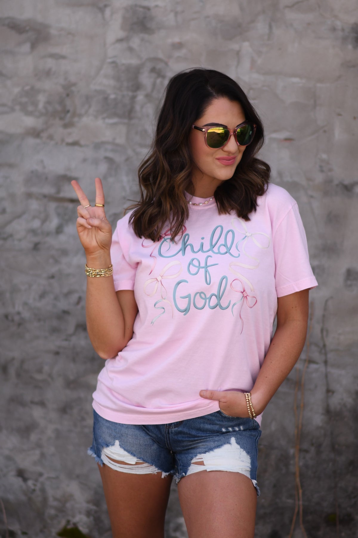 Child Of God Bow Tee