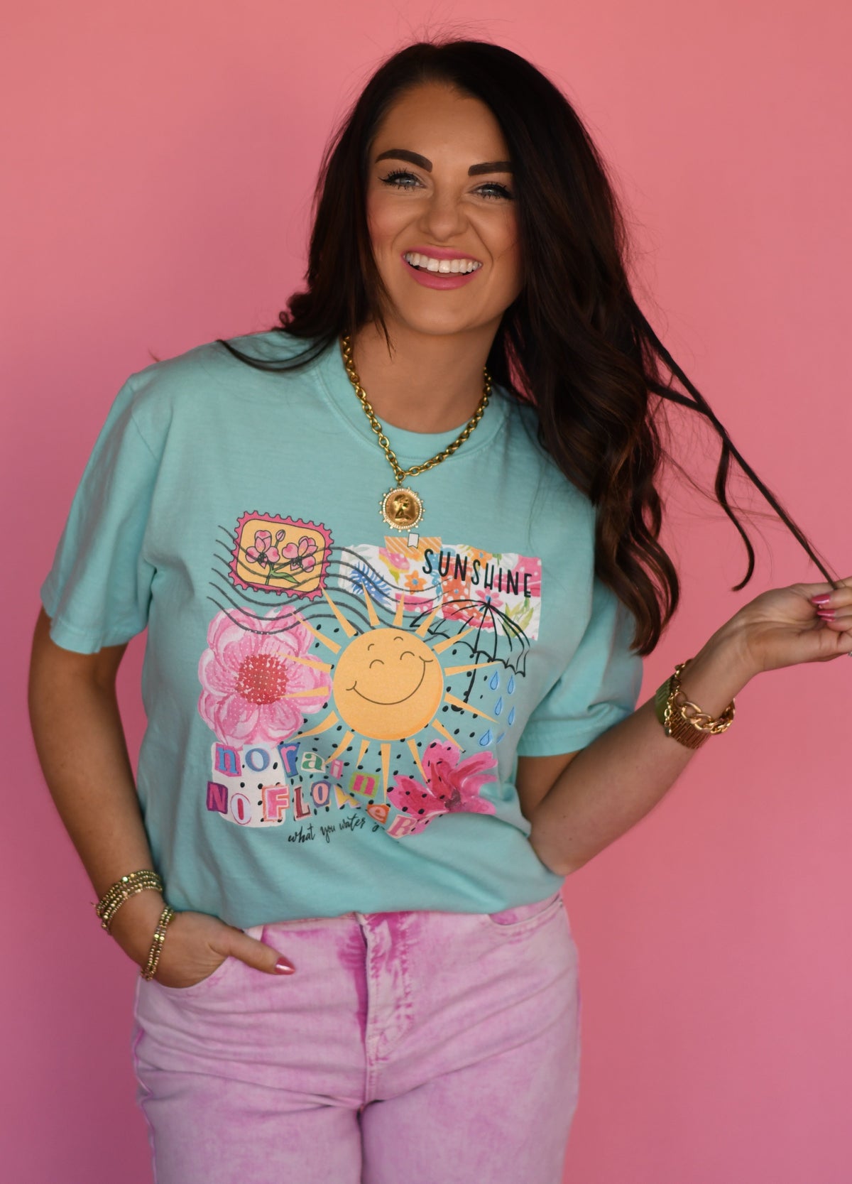No Rain No Flowers Collage Tee
