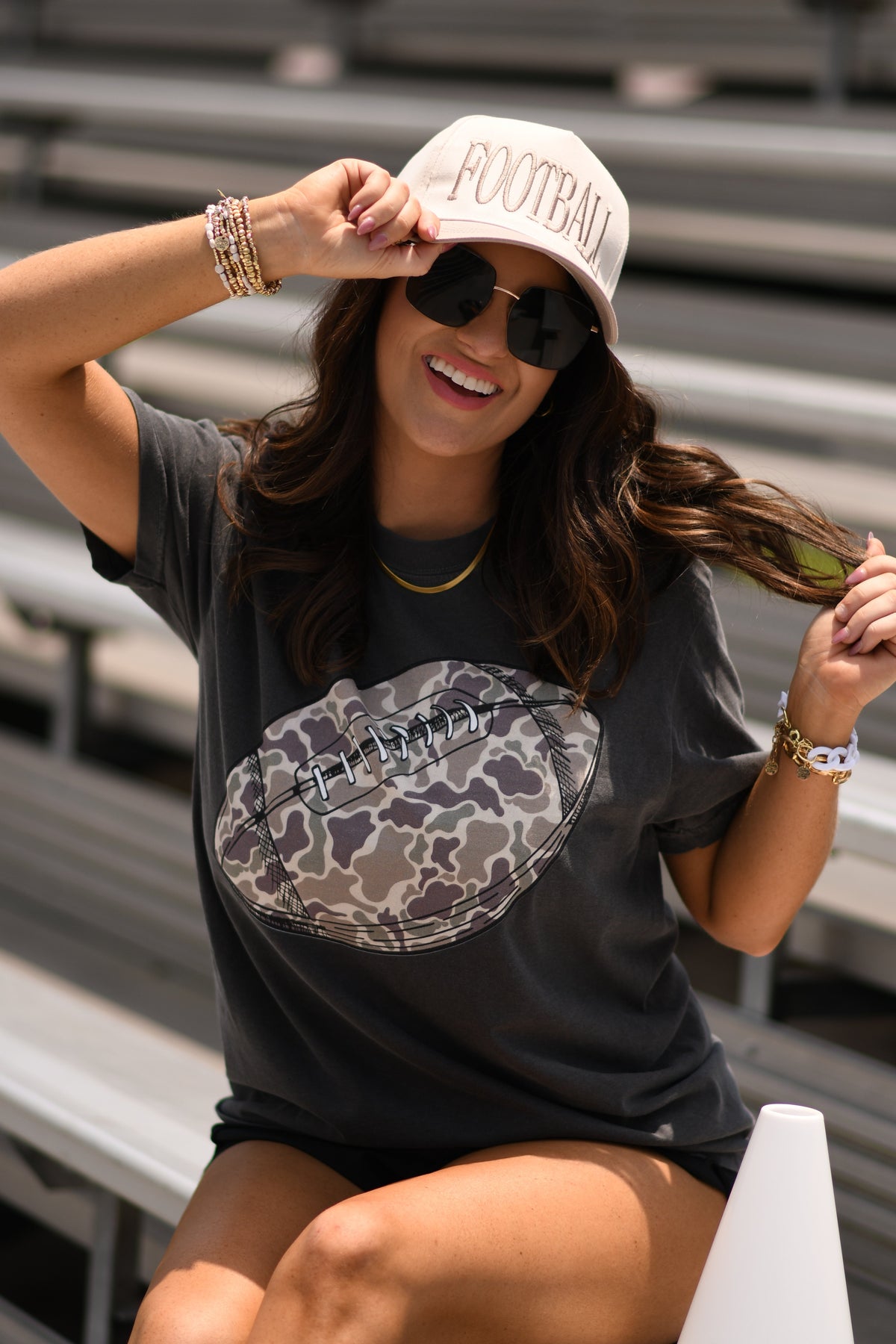 Camo Football Tee