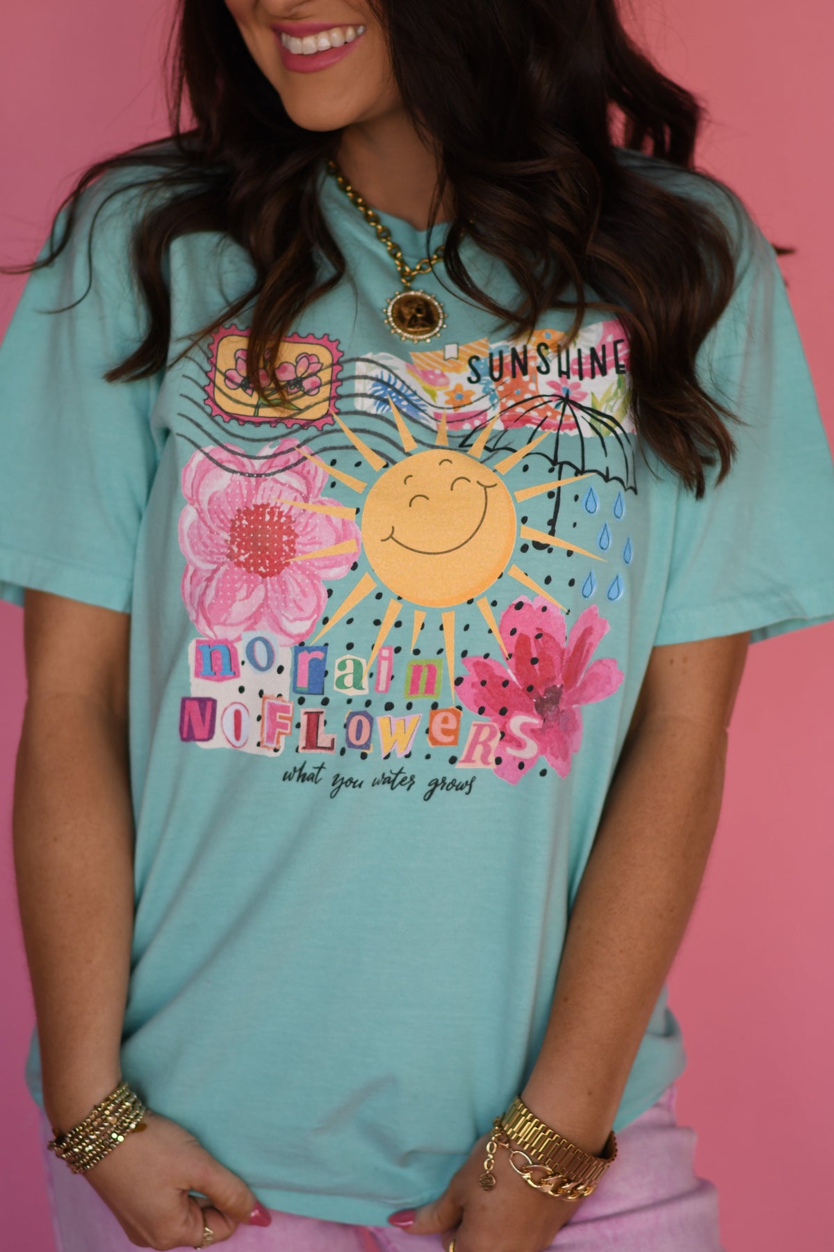 No Rain No Flowers Collage Tee