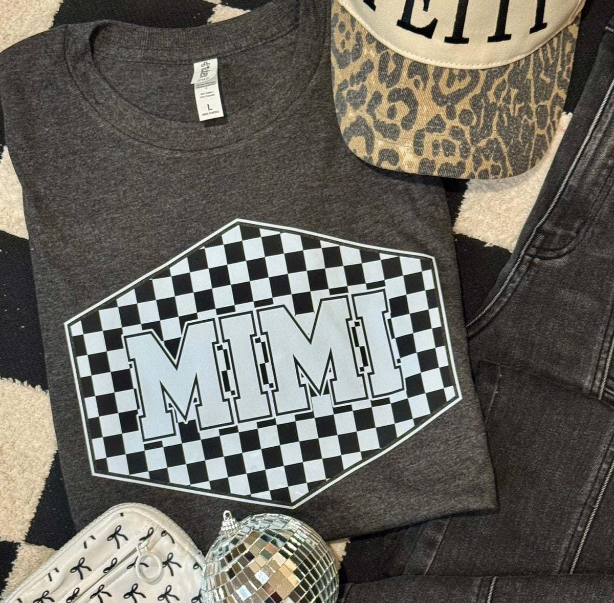 Mimi Checkered Tee/Sweatshirt