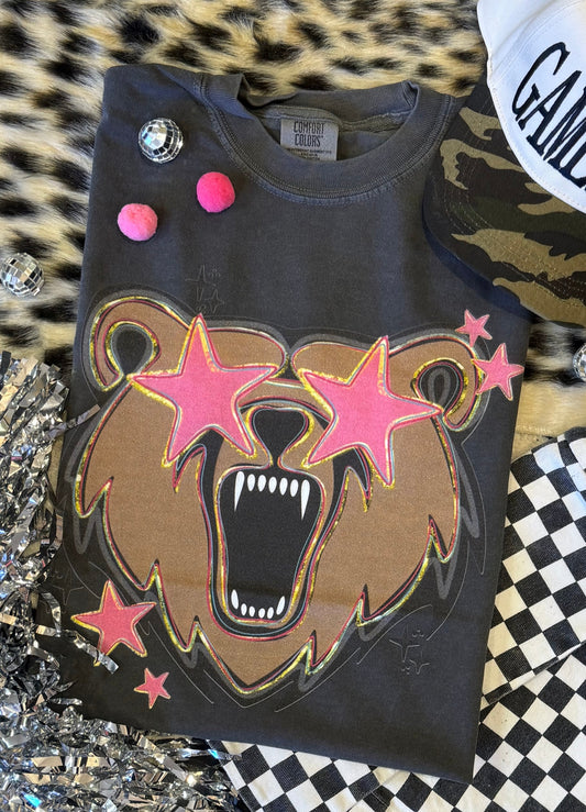 Bears Pink Star Mascot Tee
