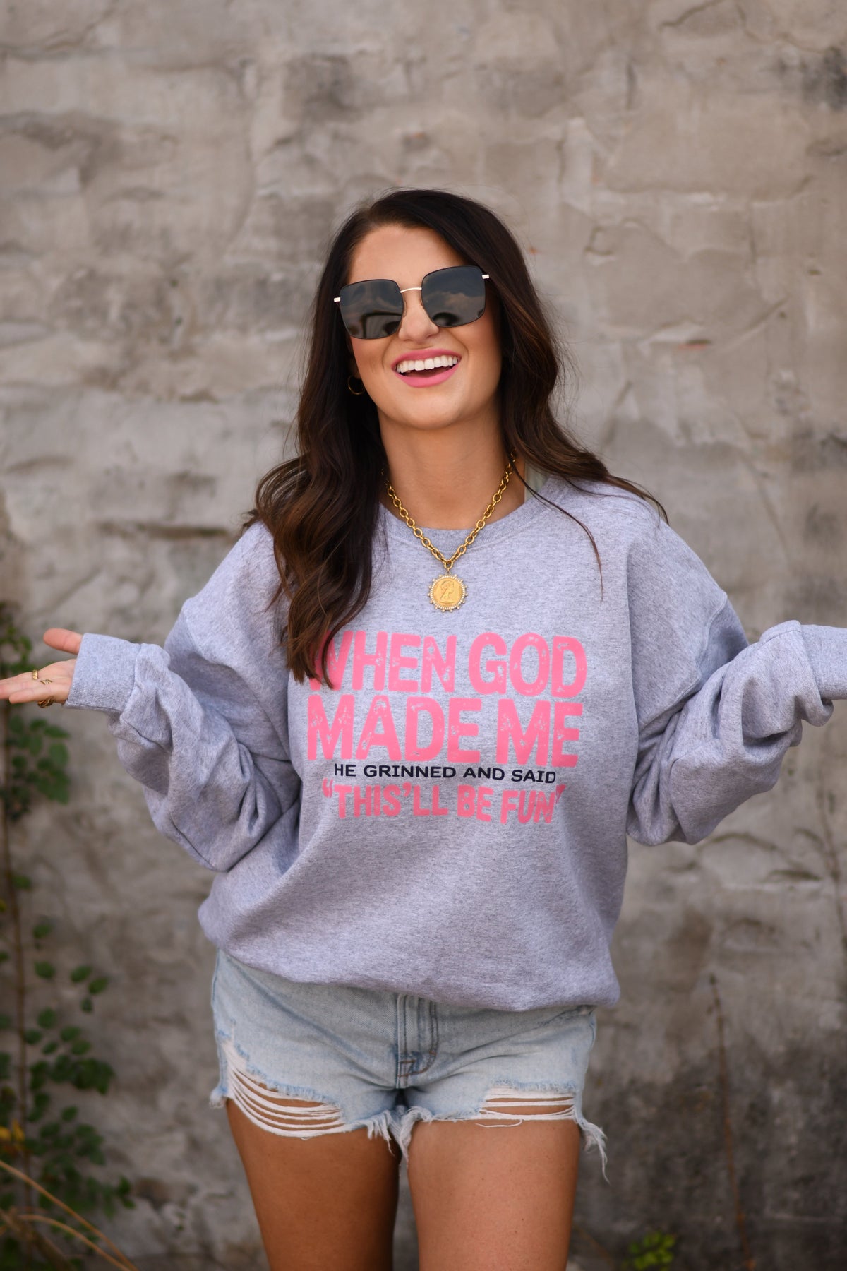 When God Made Me Sweatshirt / Tee
