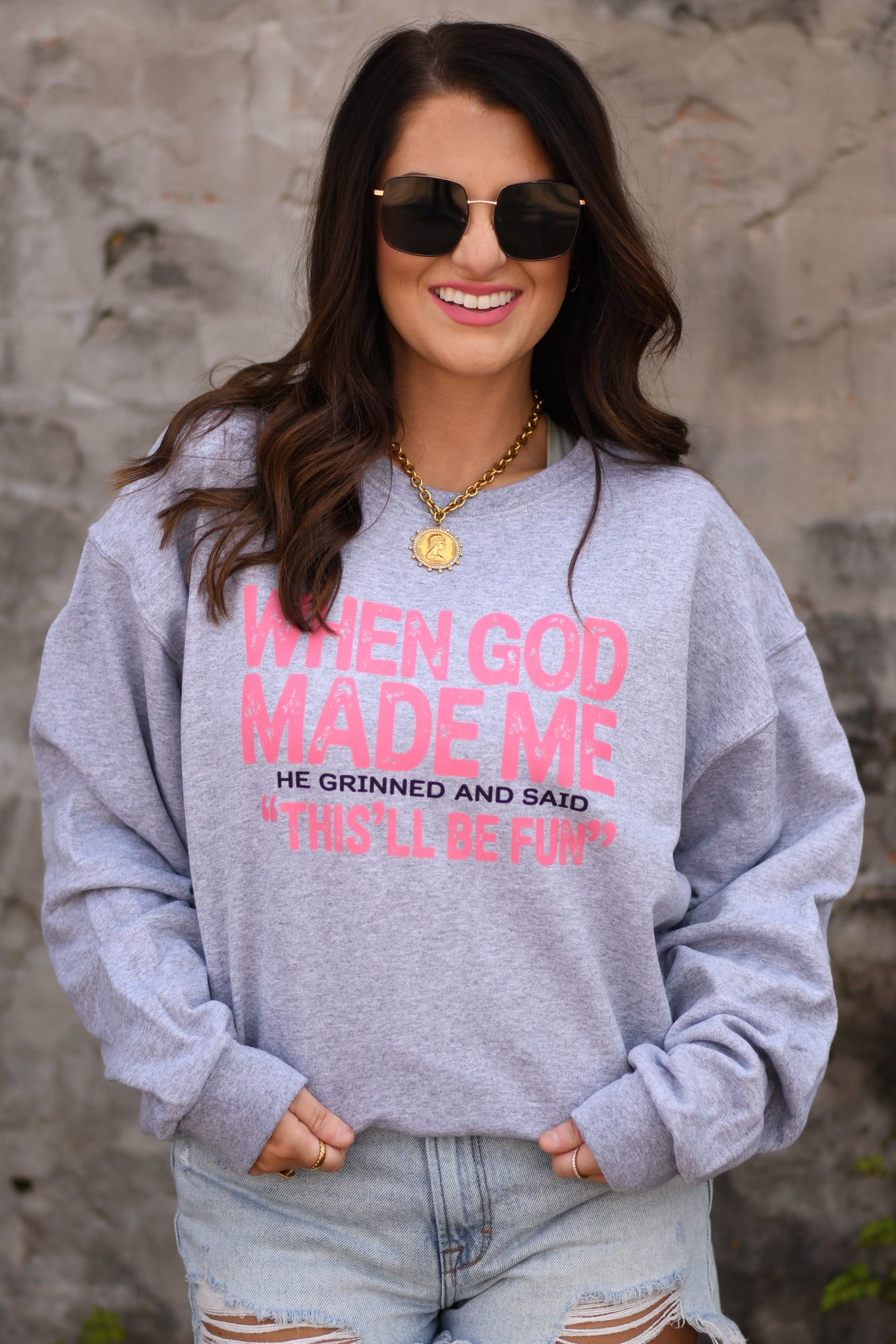 When God Made Me Sweatshirt / Tee