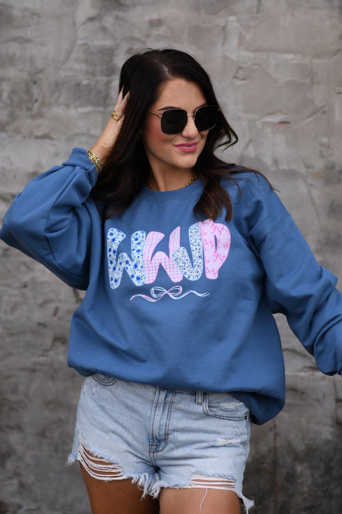 WWJD Bow Sweatshirt