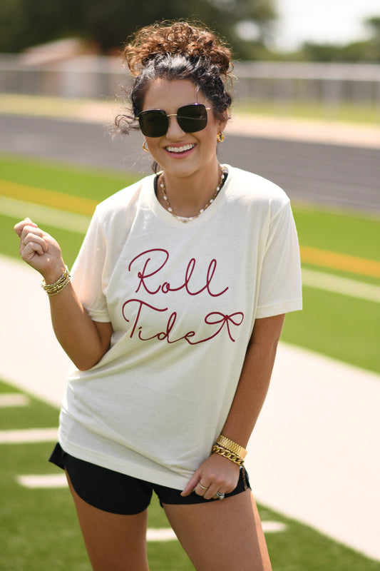 Roll Tide Bow Tee