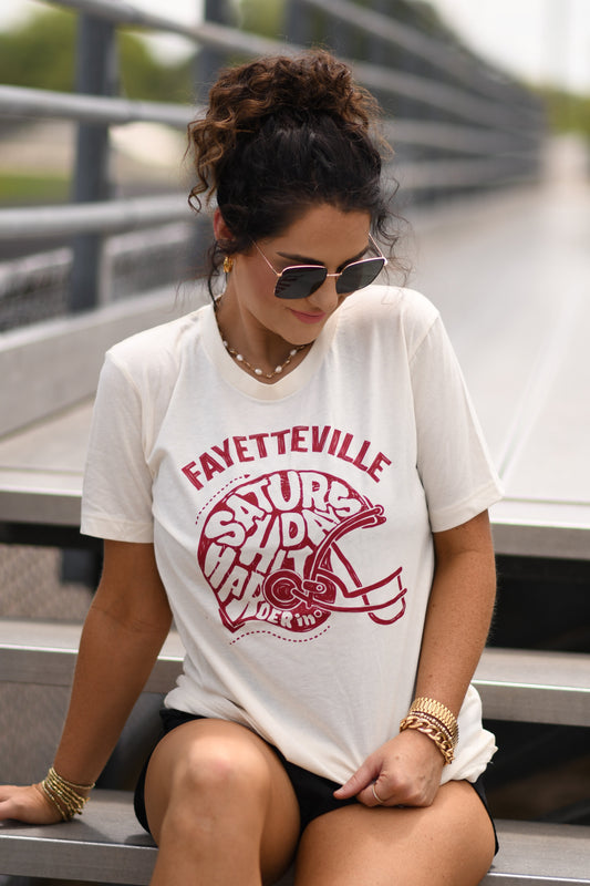 Saturdays Hit Harder In Fayetteville Tee
