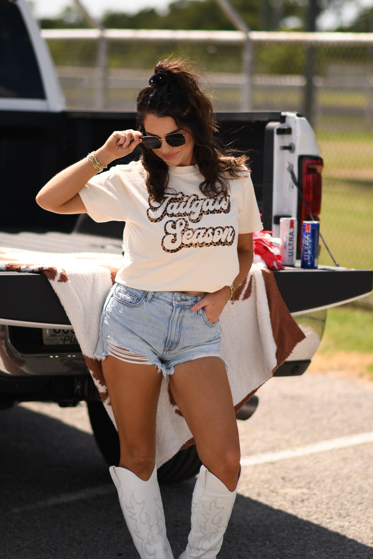 Tailgate Season Leopard Tee