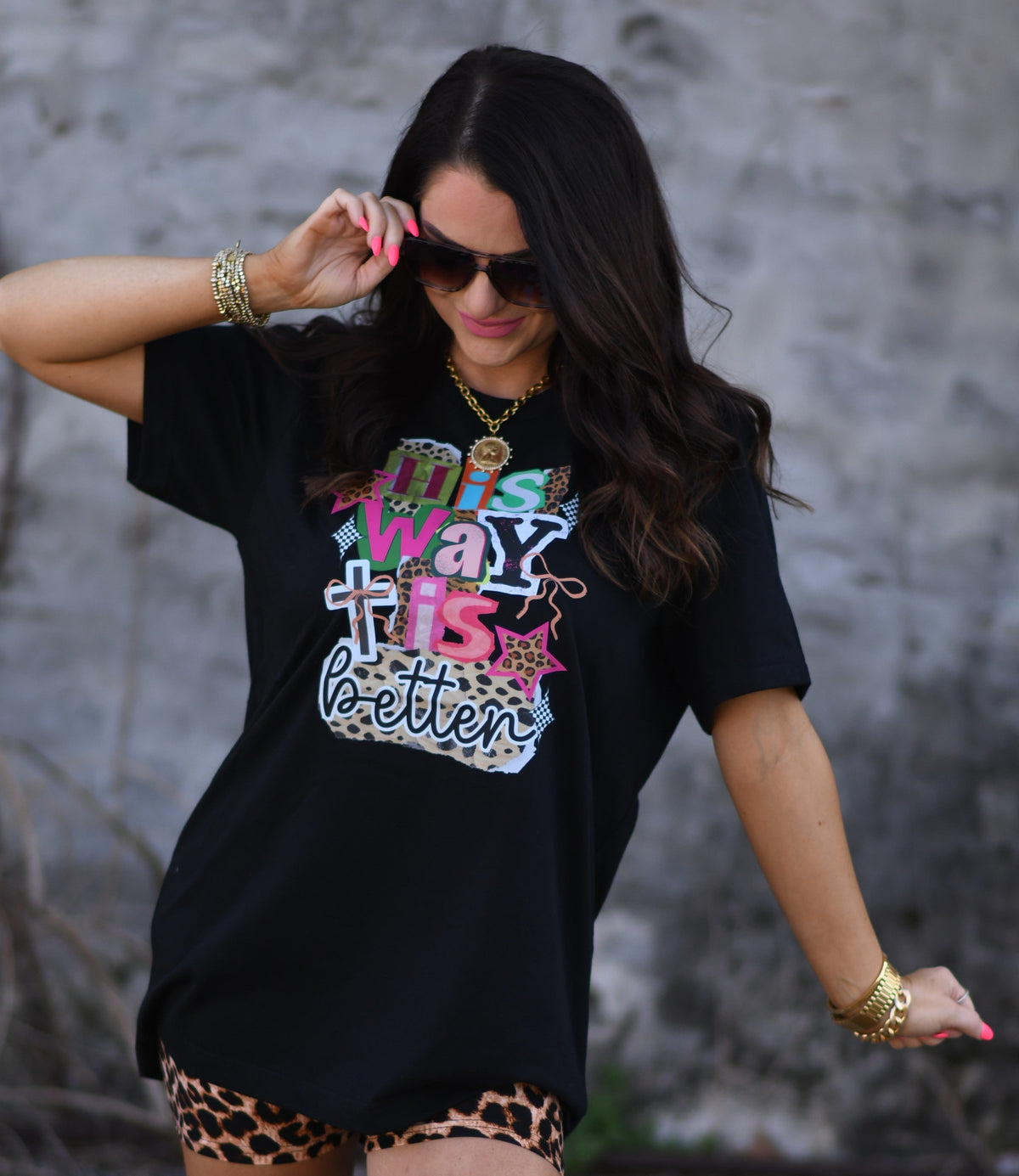 His Way Is Better Leopard Tee