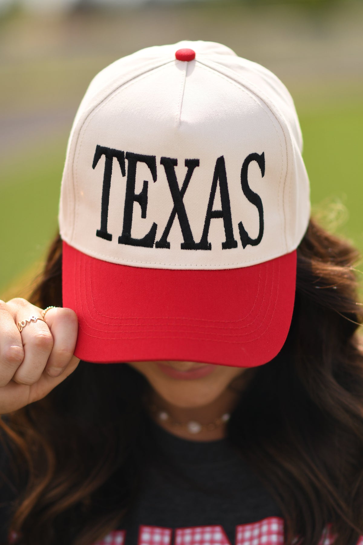Red And Black Texas Two Tone Hat