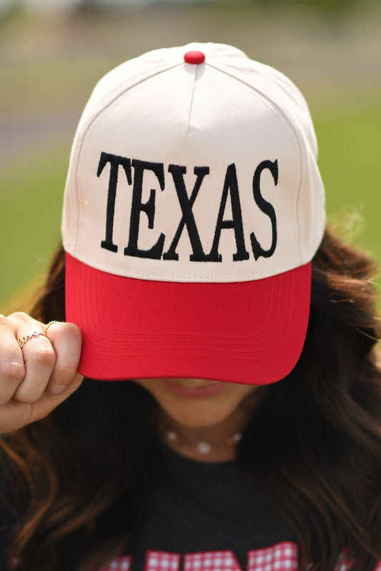 Red And Black Texas Two Tone Hat
