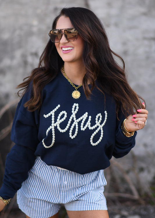 Jesus Pearl Sweatshirt/Tee