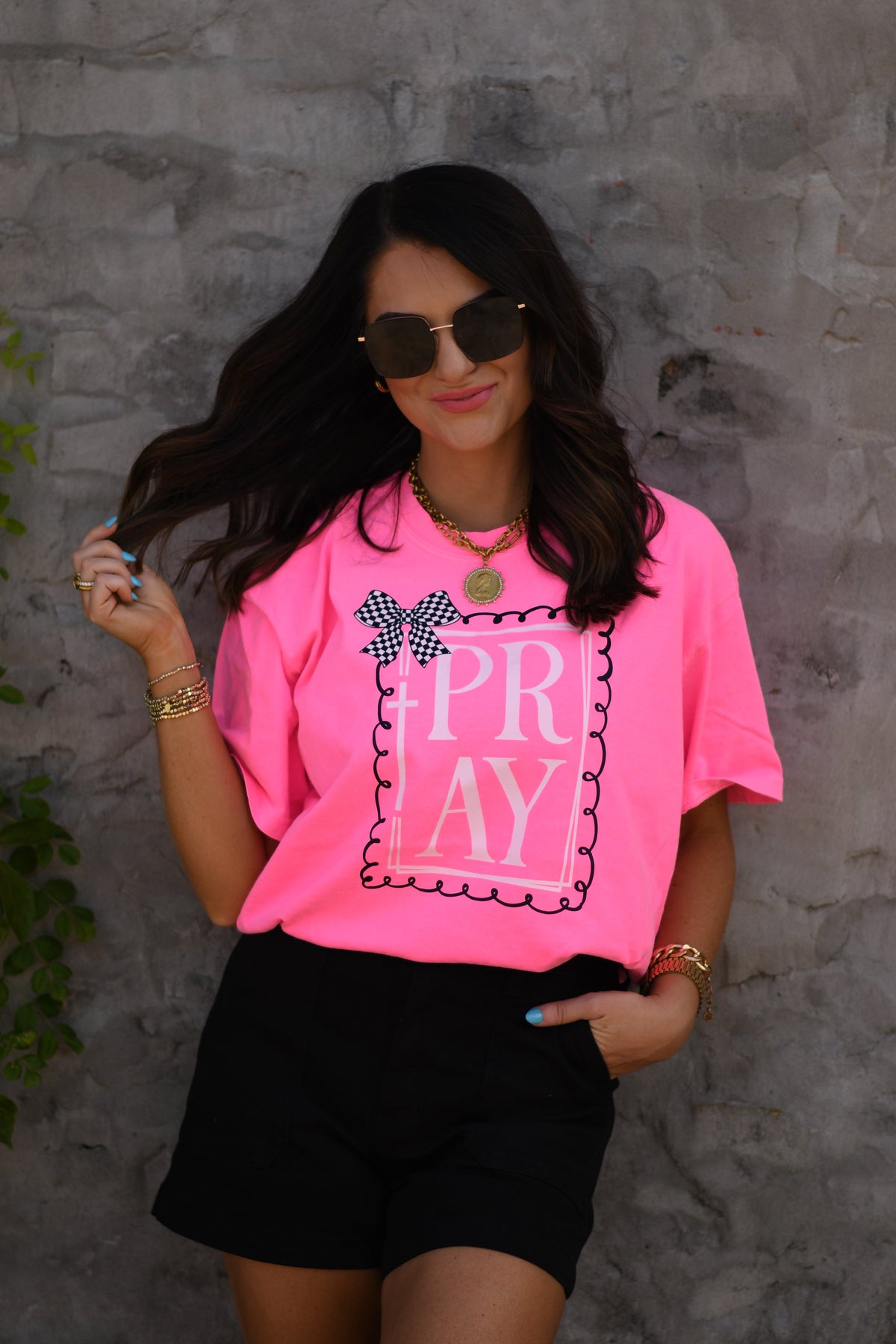 Pray Bow Tee