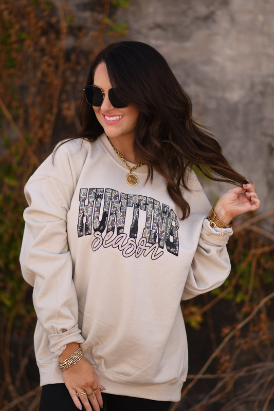 Hunting Season Camo Tee / Sweatshirt