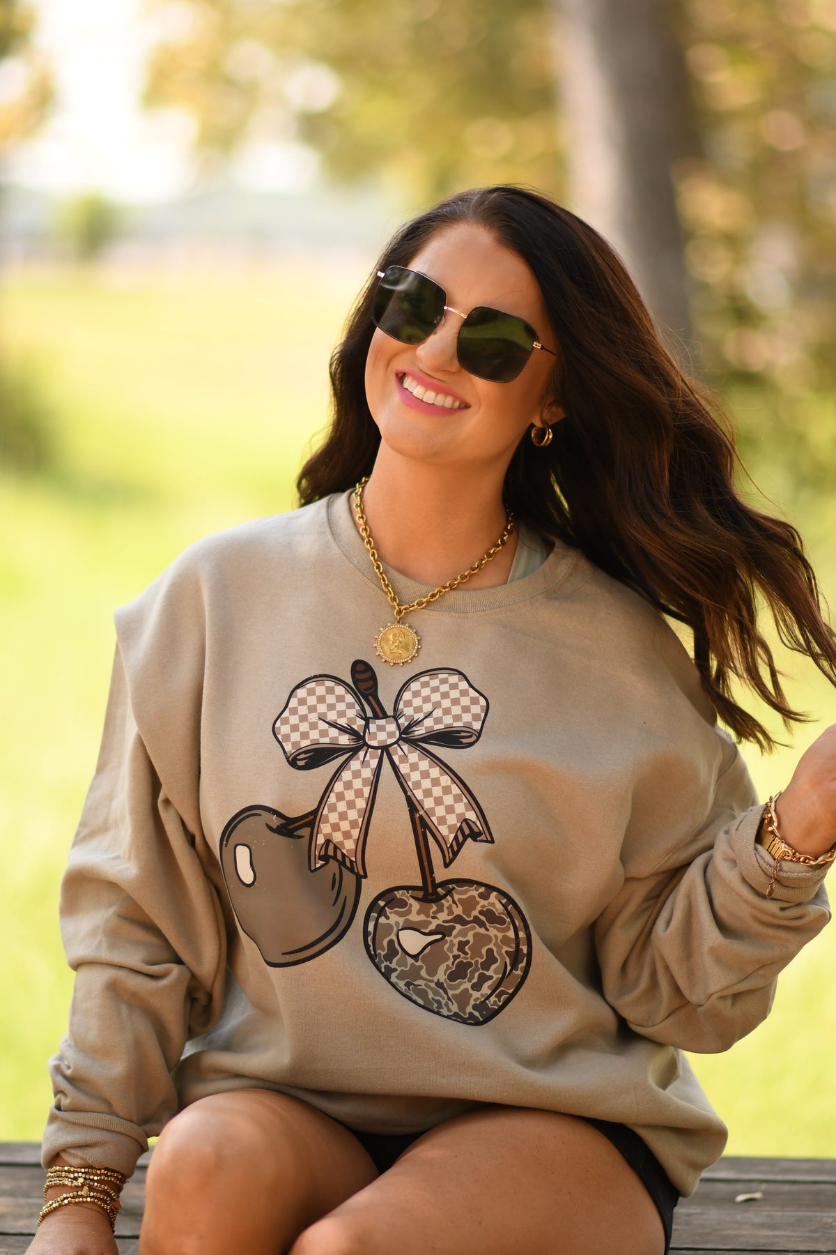 Camo Cherries Sweatshirt