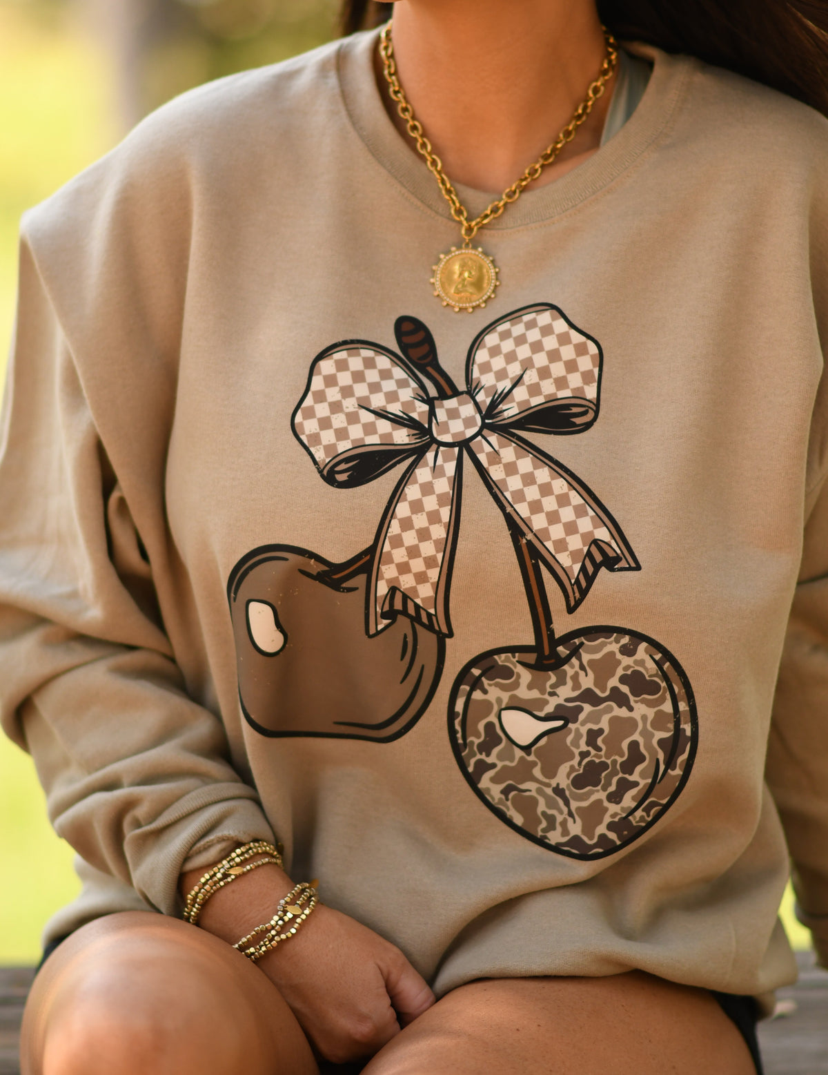 Camo Cherries Sweatshirt
