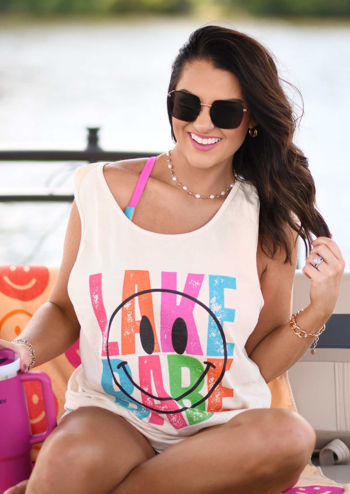 Lake Babe Smiley Tank/Tee