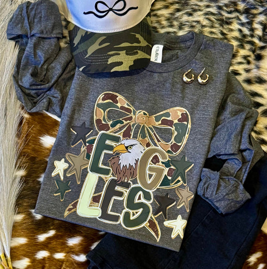 Eagles Camo Bow Tee / Long Sleeve