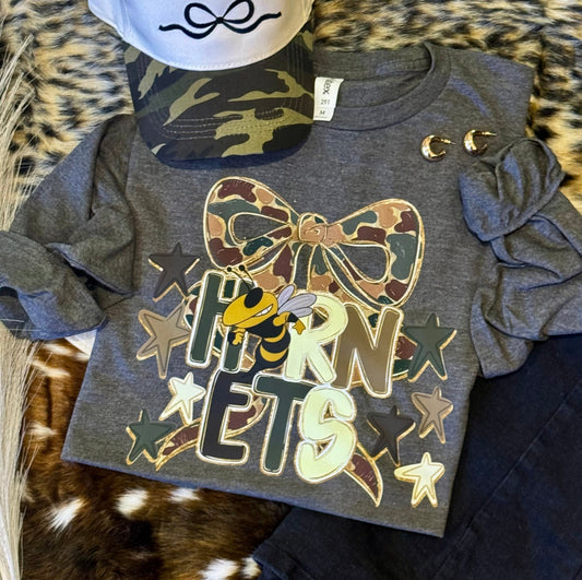 Hornets Camo Bow Tee / Long Sleeve