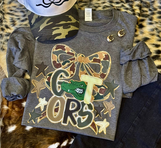 Gators Camo Bow Tee / Long Sleeve