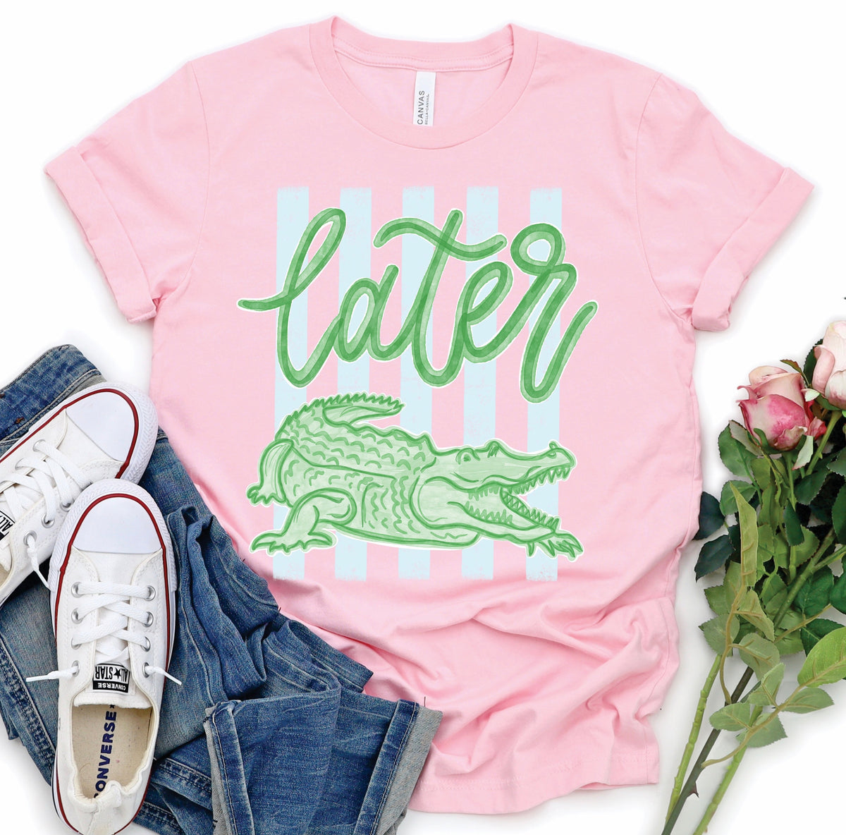 Later Gator Stripe Tee