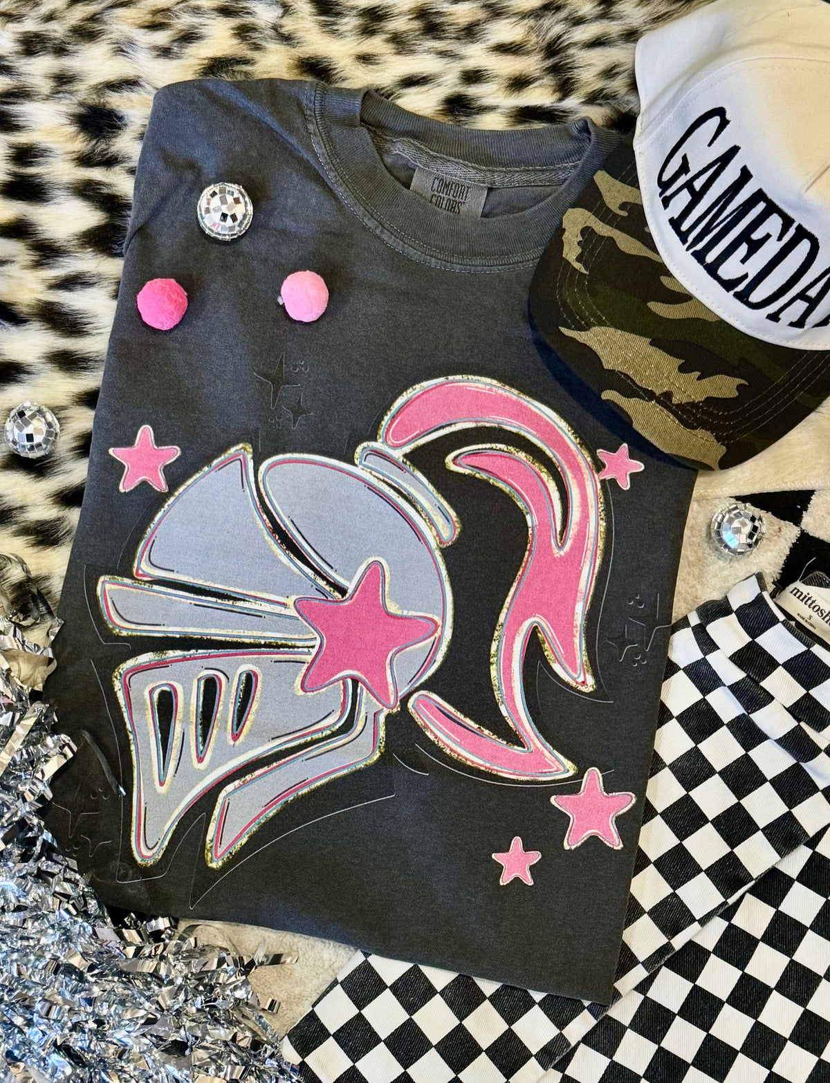 Knights Pink Star Mascot Tee