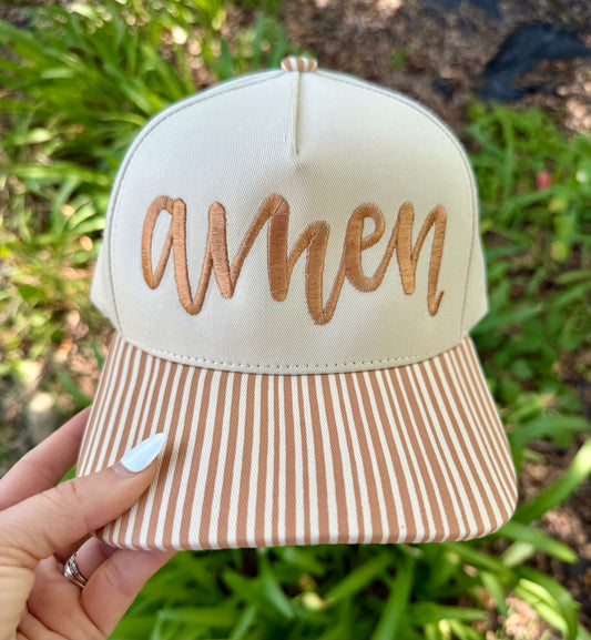 Amen Stripe Hat