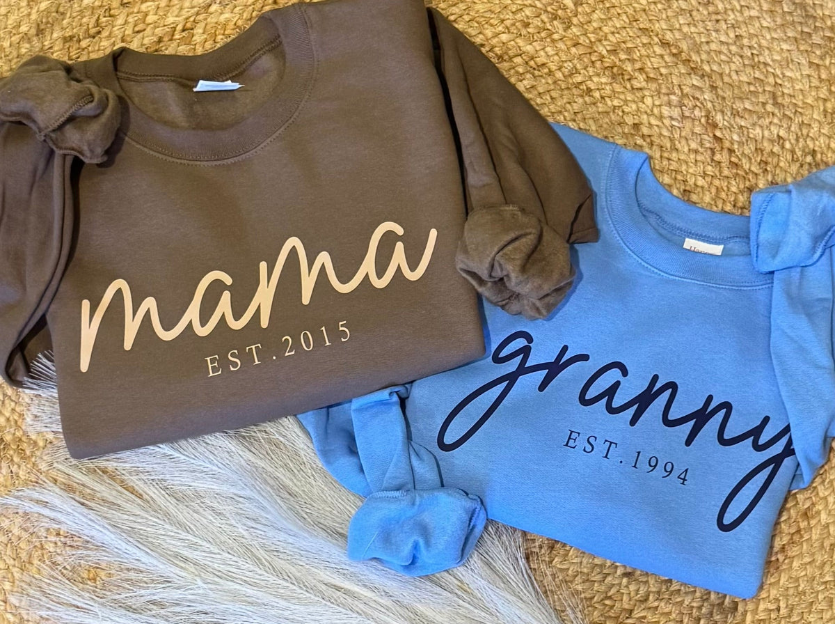 Custom Script Name Sweatshirts