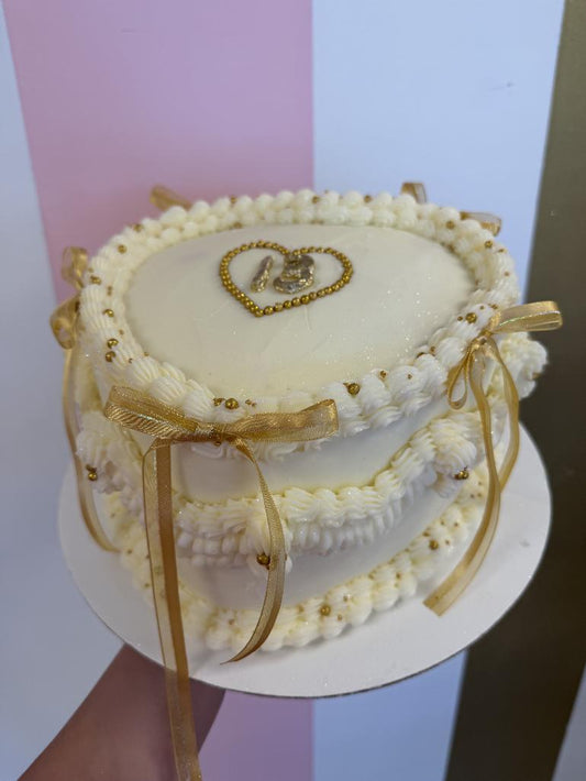 Vintage Heart Cake